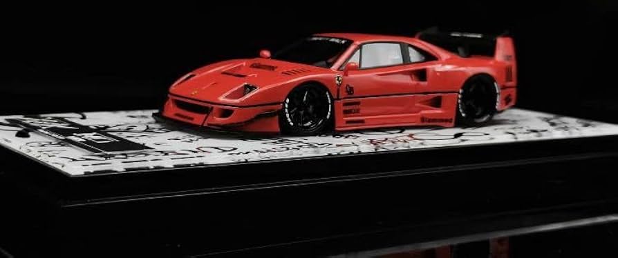 Amazon | 1/64 error 404 フェラーリ F40 LBWK 赤 デカール付き